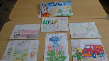 Конкурс рисунков среди родителей воспитанников группы  «Спасем мир от пожаров»